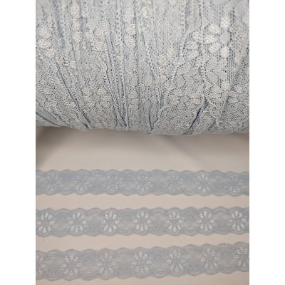 Light blue extensible lace (10 meters)